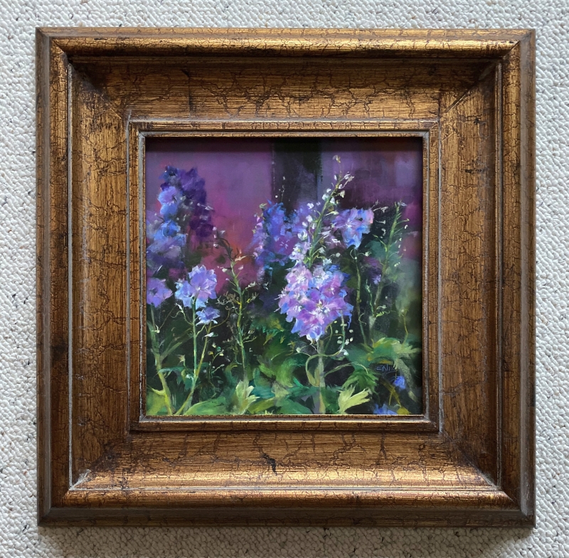 Delphinium Dell by artist Enid Wood